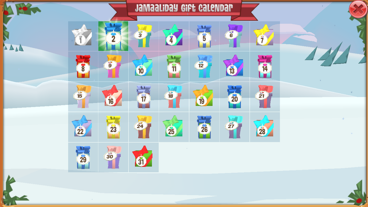 Jamaaliday Gift Calendar 2019 Animal Jam Wiki Fandom