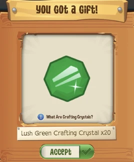 Lush Green Crafting Crystal