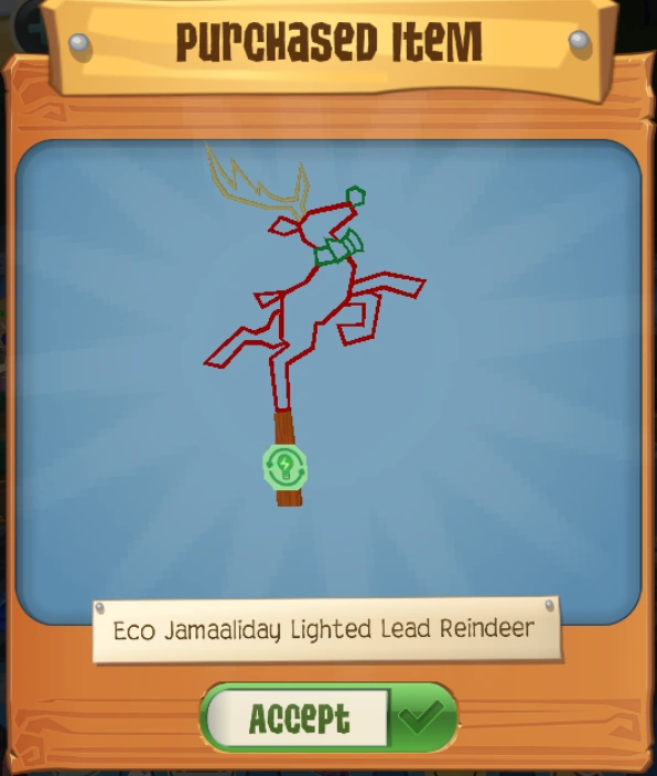Eco Jamaaliday Lighted Lead Reindeer Animal Jam Wiki Fandom