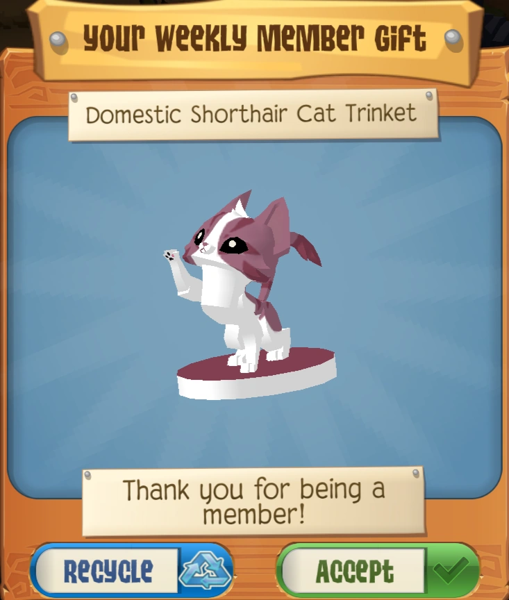 Domestic Shorthair Cat Trinket | Animal Jam Wiki | Fandom