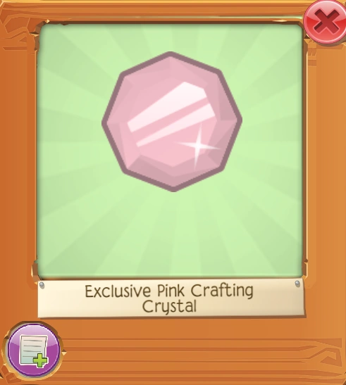 Exclusive Pink Crafting Crystal | Animal Jam Wiki | Fandom