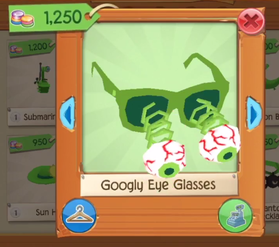 Googly Eye Glasses, Animal Jam Wiki