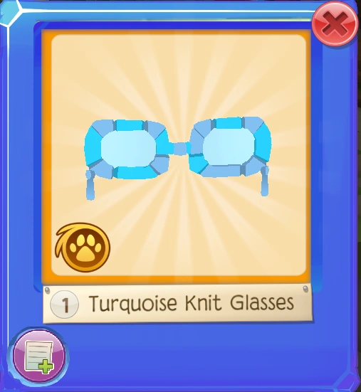 Turquoise Knit Glasses Animal Jam Wiki Fandom