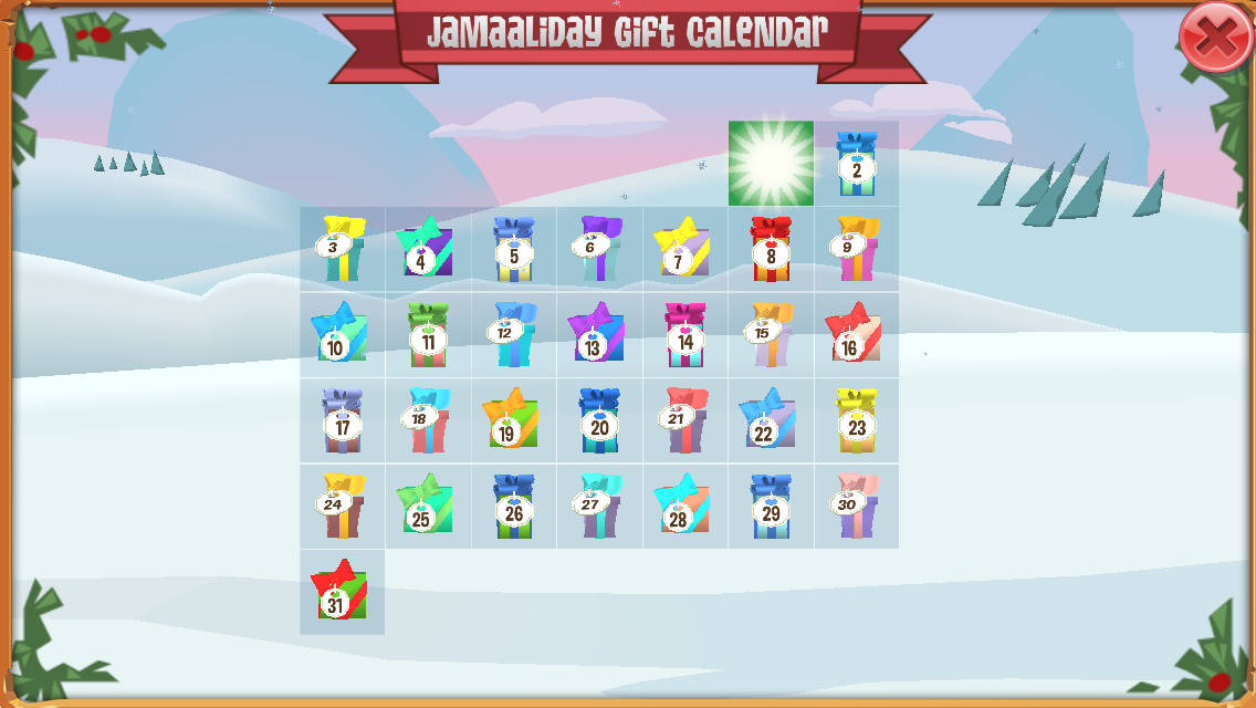 Jamaaliday Gift Calendar 17 Animal Jam Wiki Fandom