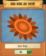 Sun Rug from Touch Pool Minigame