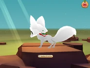 Reindeer saddle, looking Glitched on a fox.