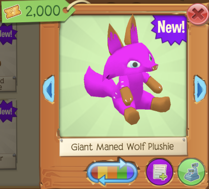 giant wolf plushie aj