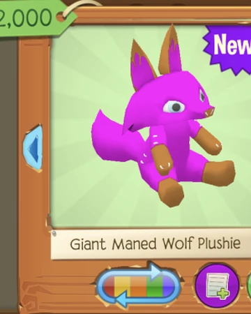 giant wolf plushie aj