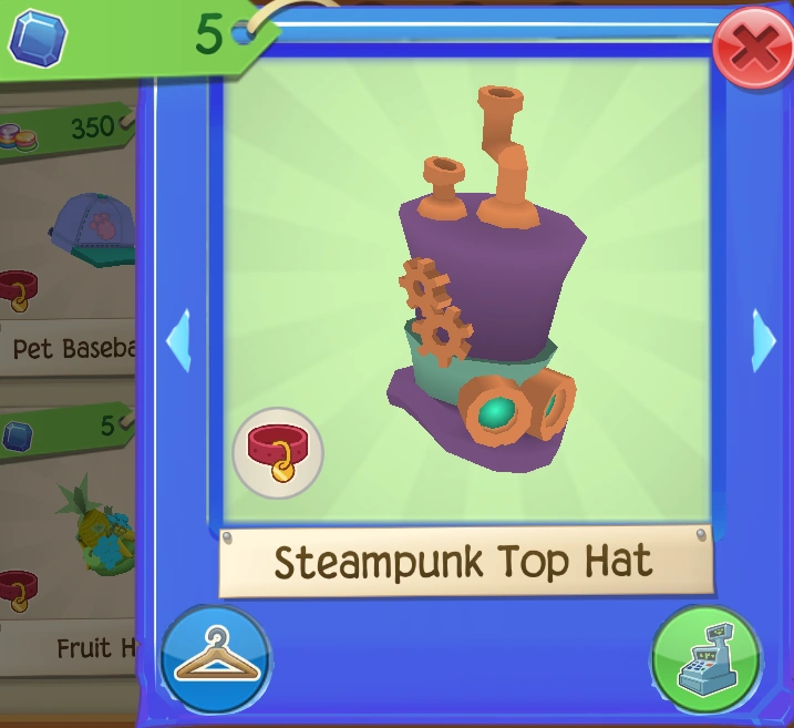 Pet Steampunk Top Hat Animal Jam Wiki Fandom