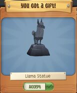 Llama Statue from Daily Spin