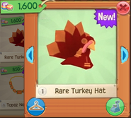 Rare Turket Hat was available on the 7th of November 2016