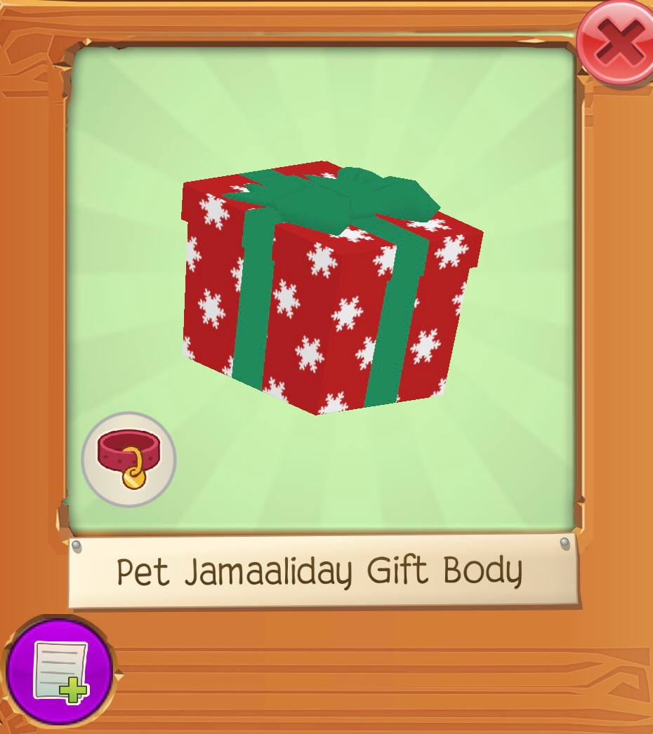 Pet Jamaaliday Gift Body | Animal Jam Wiki | Fandom