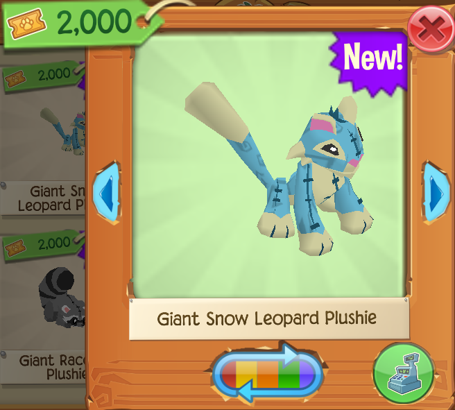 Giant Snow Leopard Plushie | Animal Jam Wiki | Fandom