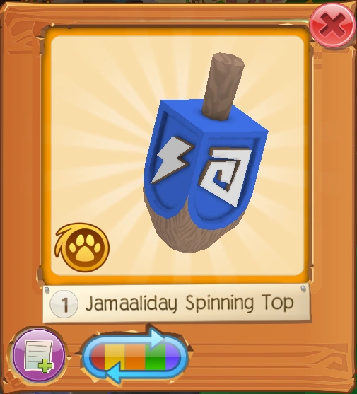 Jamaaliday Spinning Top | Animal Jam Wiki | Fandom
