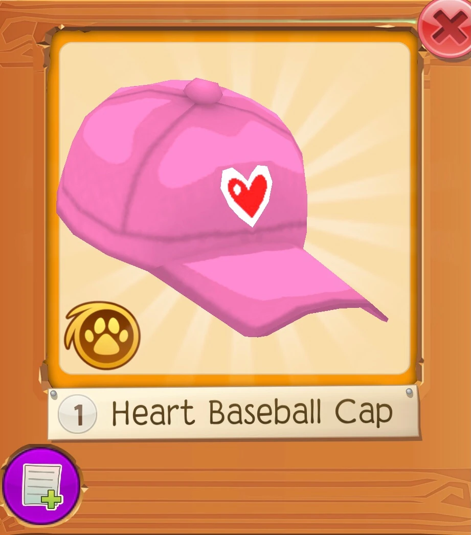 Heart Baseball Cap Animal Jam Wiki Fandom