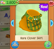 Rare Clover Skirt available on March 6, 2017, at Jam Mart Clothing