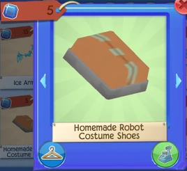 Homemade robot shoes