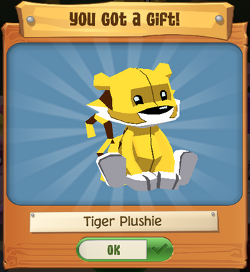 Exclusive tiger outlet plushie aj
