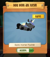 Rare Horse Plushie prize (Black)