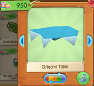 Origami table 2