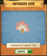 Feathered Flapper Fan from the bundle.