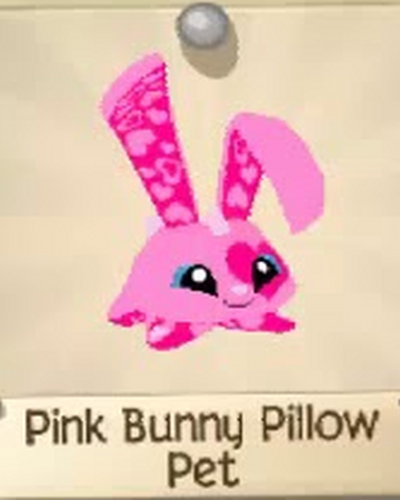 pink bunny pillow