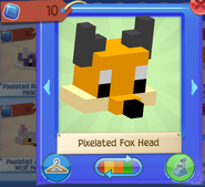 PIXELATED FOX HEAD 2