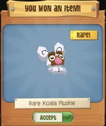 Rare Koala Plushie prize