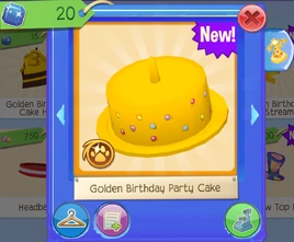 Golden Birthday Party Cake