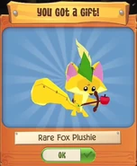 Rare Fox Plushie from The Superclaw