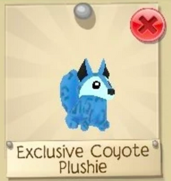 Exclusive Coyote Plushie Animal Jam Wiki Fandom