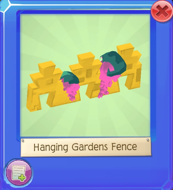 Hanging Gardens Fence Animal Jam Wiki Fandom