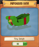 Tiny Sleigh from Gingerbread House Bundle