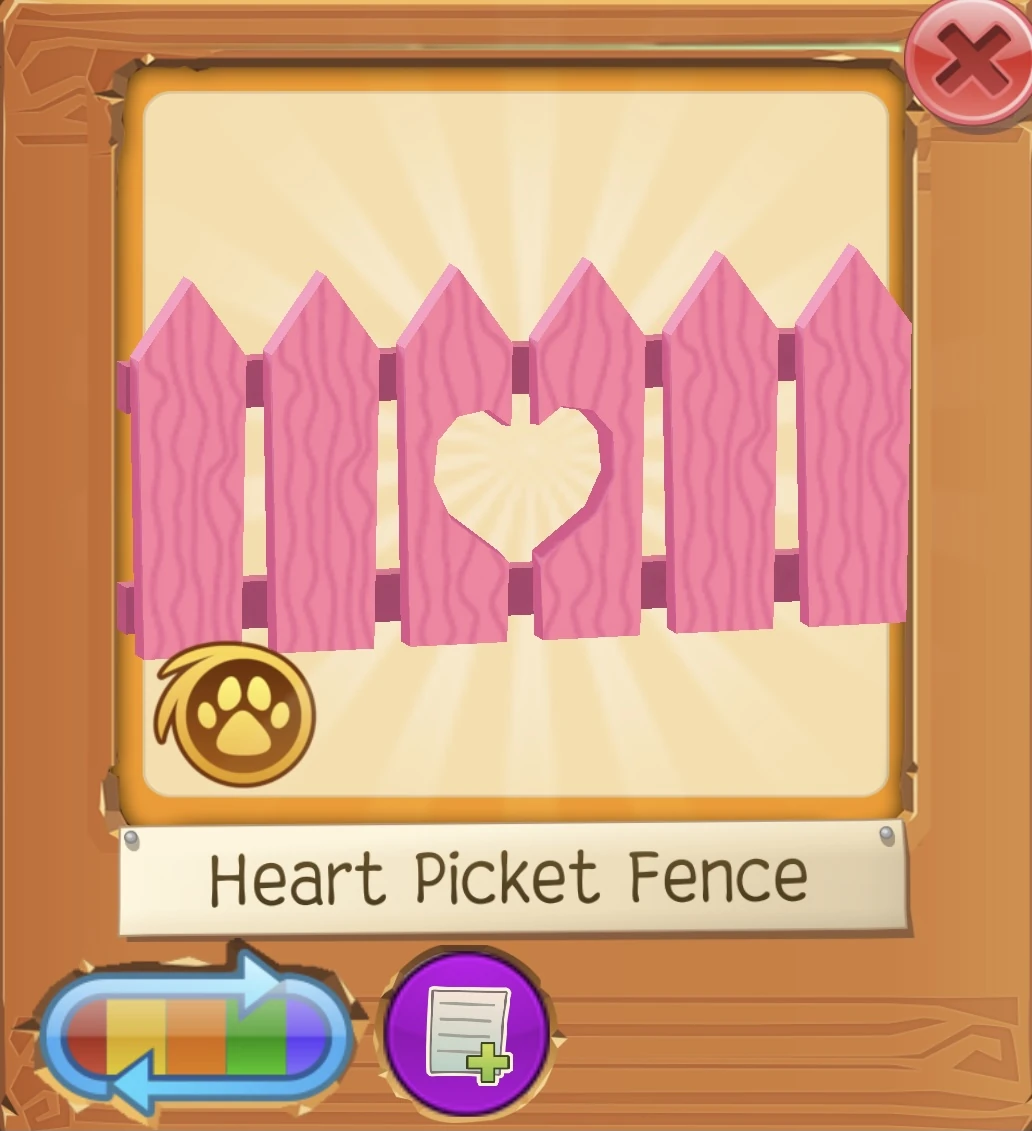 Heart Picket Fence Animal Jam Wiki Fandom