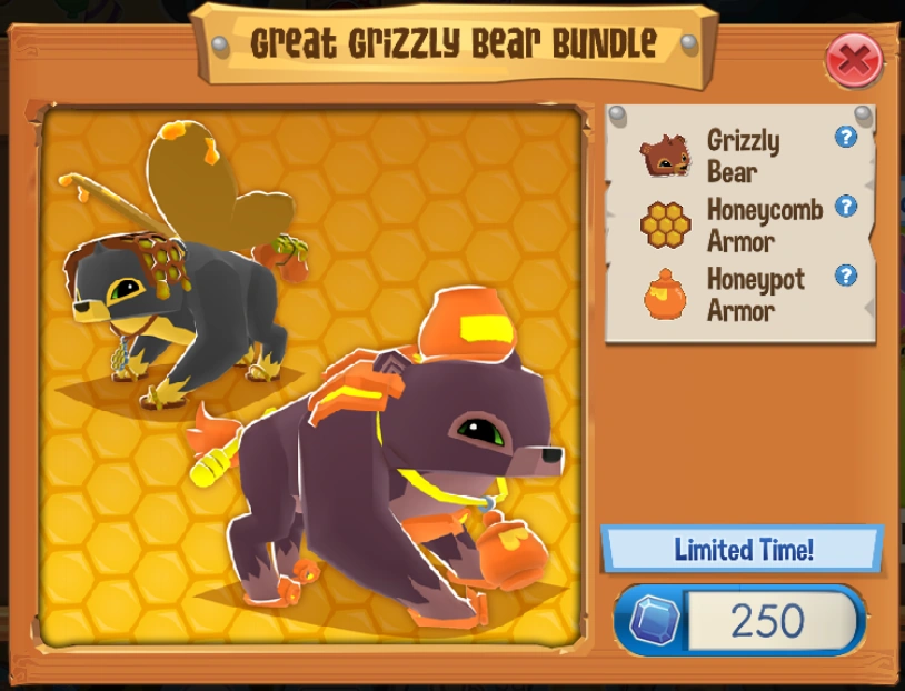 Great Grizzly Bear Bundle | Animal Jam Wiki | Fandom