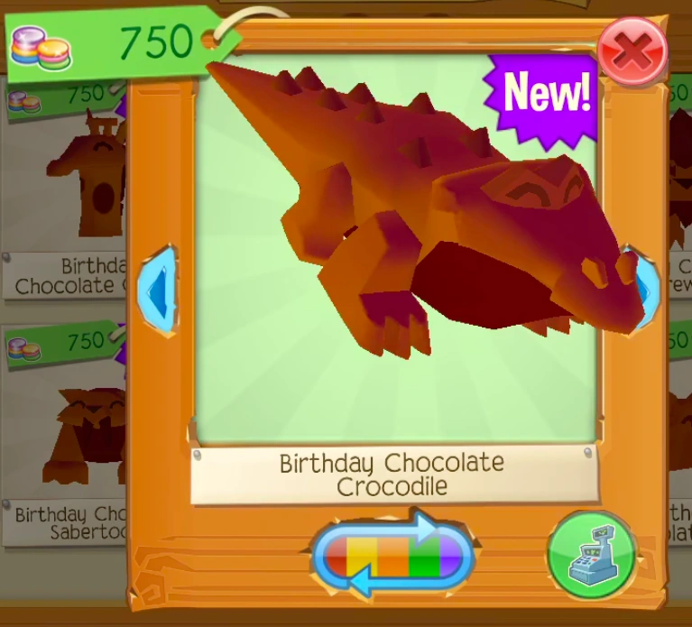 Birthday Chocolate Crocodile Animal Jam Wiki Fandom