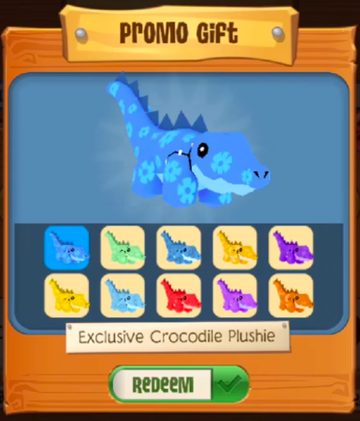Animal jam crocodile plushie clearance