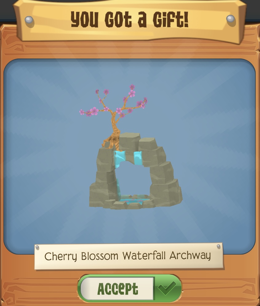 Cherry Blossom Waterfall Archway | Animal Jam Wiki | Fandom