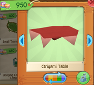 Origami table 1