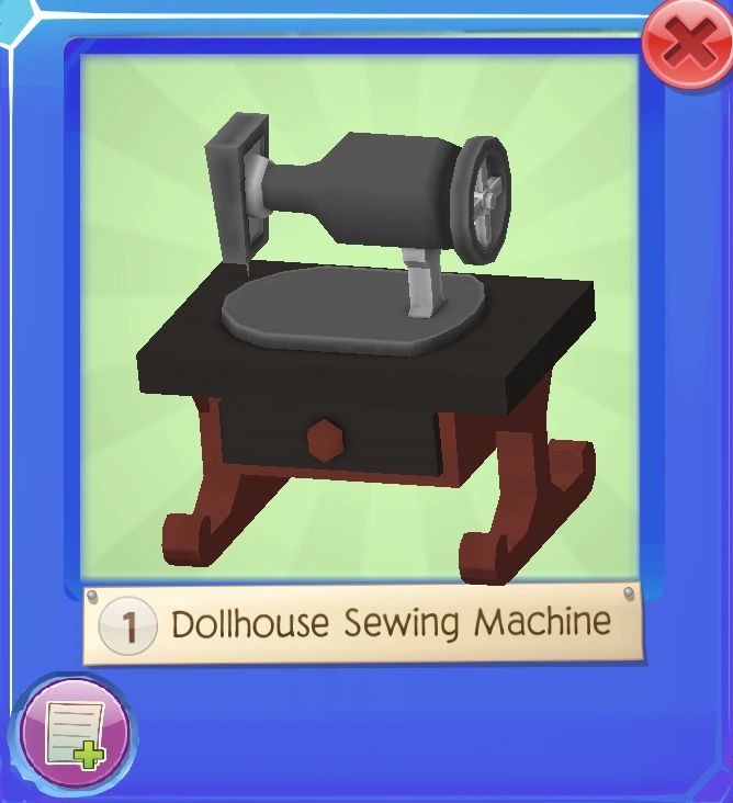 Dollhouse Sewing Machine Animal Jam Wiki Fandom