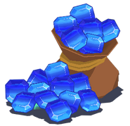 A bag of sapphires