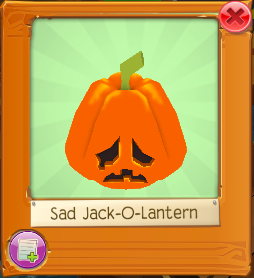 Sad Jack-O-Lantern | Animal Jam Wiki | Fandom