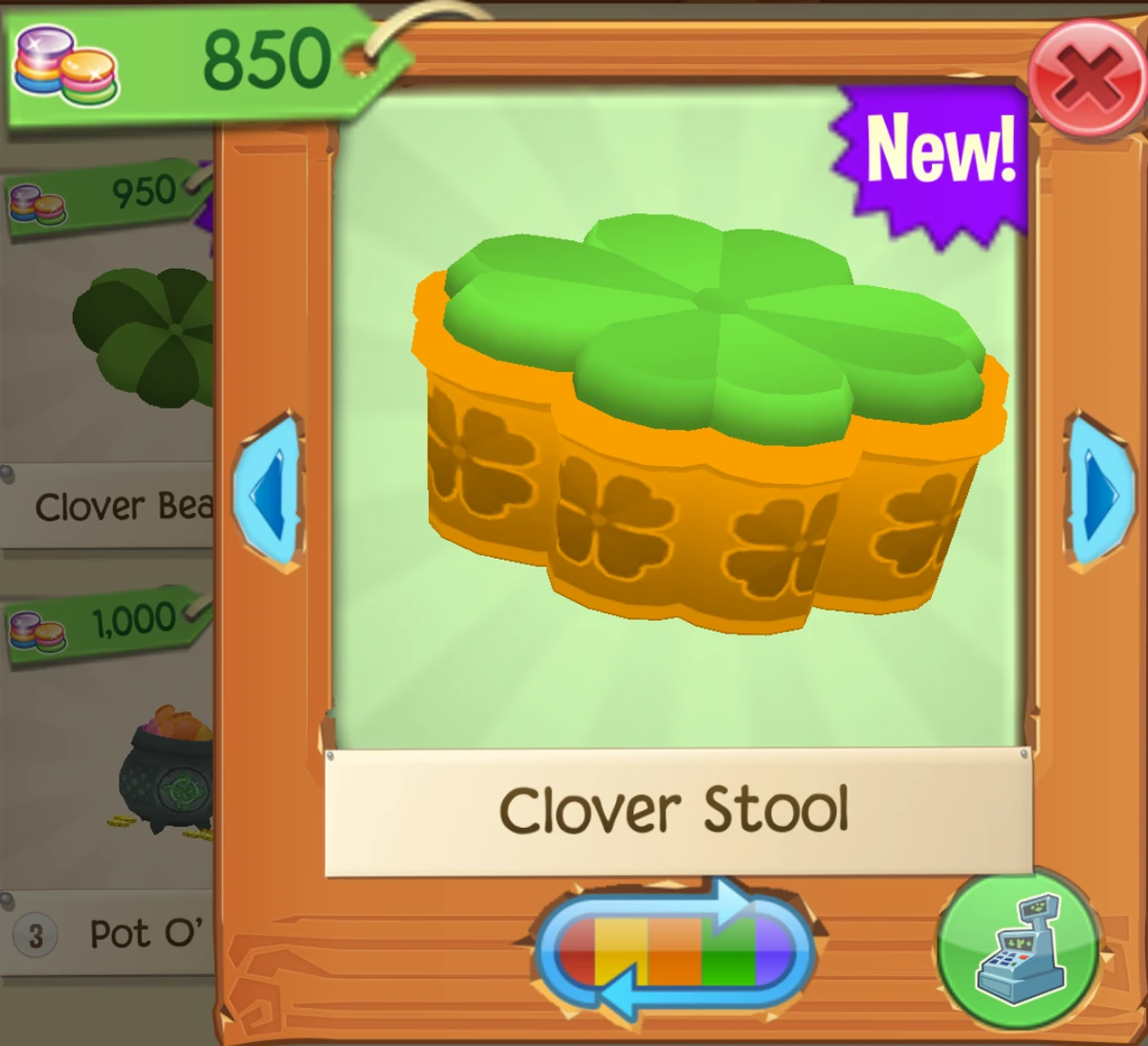 Clover Stool Animal Jam Wiki Fandom