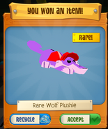 Rare Wolf Plushie from The Superclaw