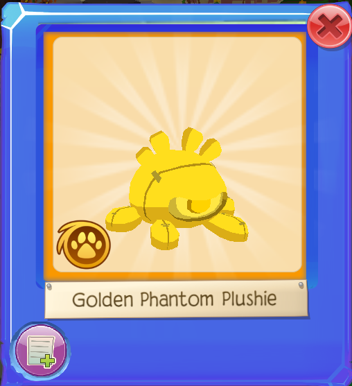 Golden Phantom Plushie Animal Jam Wiki Fandom