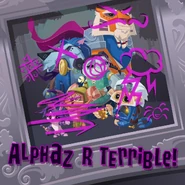Phantoms vandalised a picture of Alphas