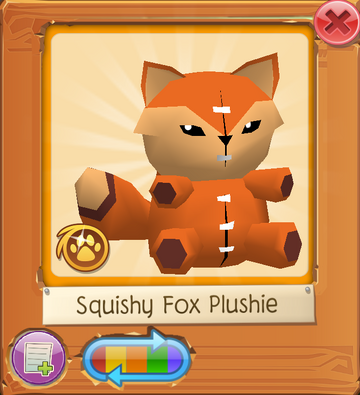 Squishy Fox Plushie Animal Jam Wiki Fandom