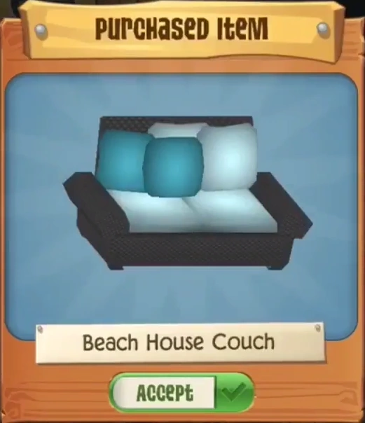 Beach House Couch Animal Jam Wiki Fandom