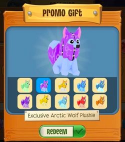 Exclusive Arctic Wolf Plushie Animal Jam Wiki Fandom