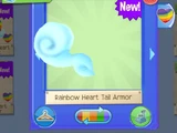 Rainbow Heart Tail Armor